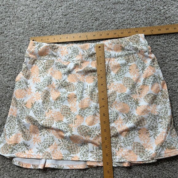 CORAL BAY GOLF KNIT SKORT- SZ LP- SKIRT-SHORTS UNDER -PINEAPPLE - Picture 4 of 8
